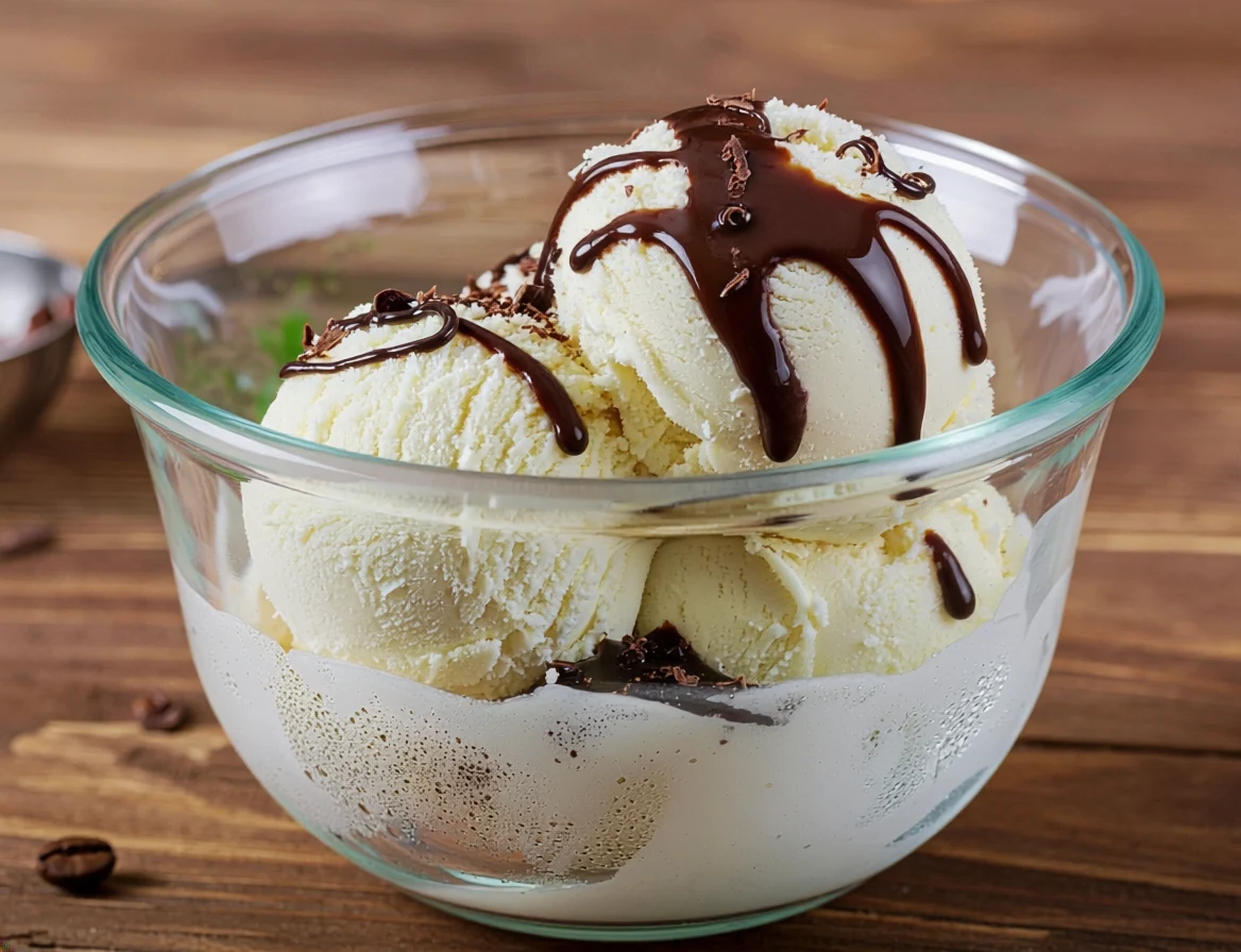 Vanilla With Chocolate Topping at Fresh and Fusion