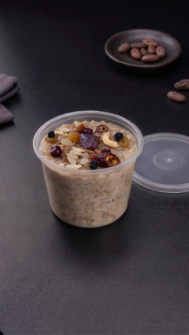 Overnight Oats With Dry Fruits, Berries & Nuts at Fresh and Fusion