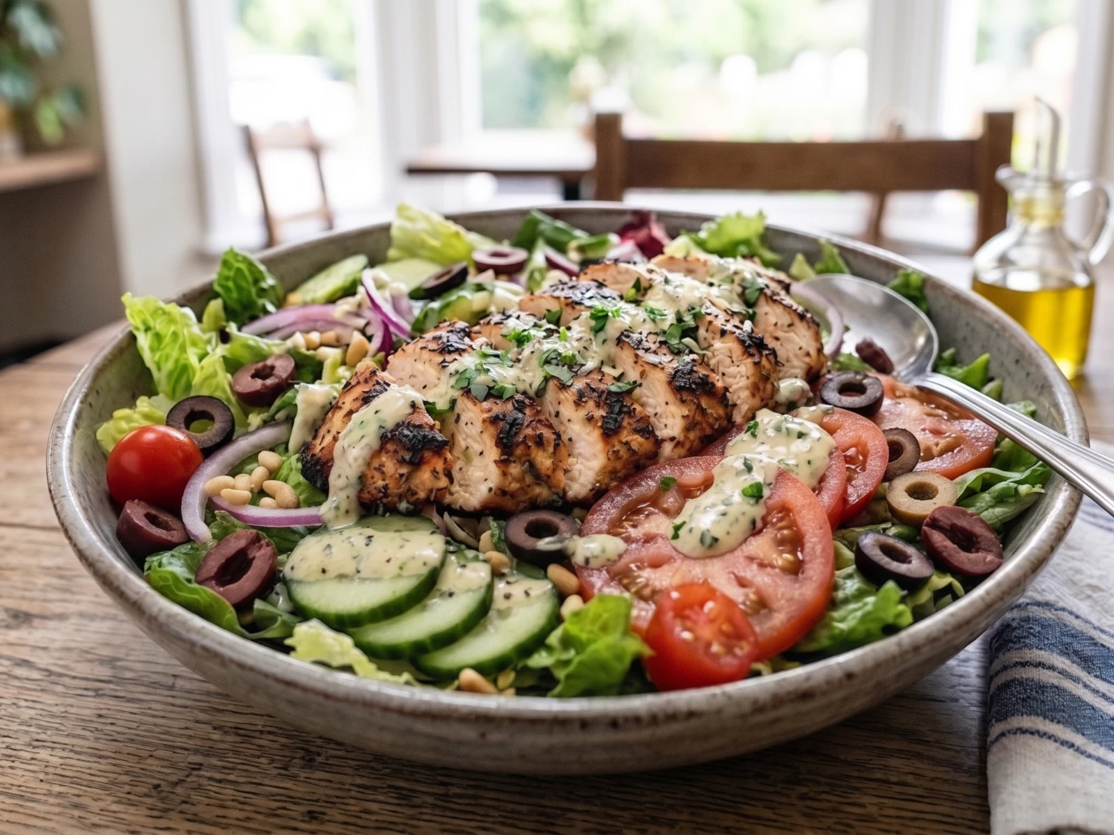 Grilled Chicken Salad at Fresh and Fusion