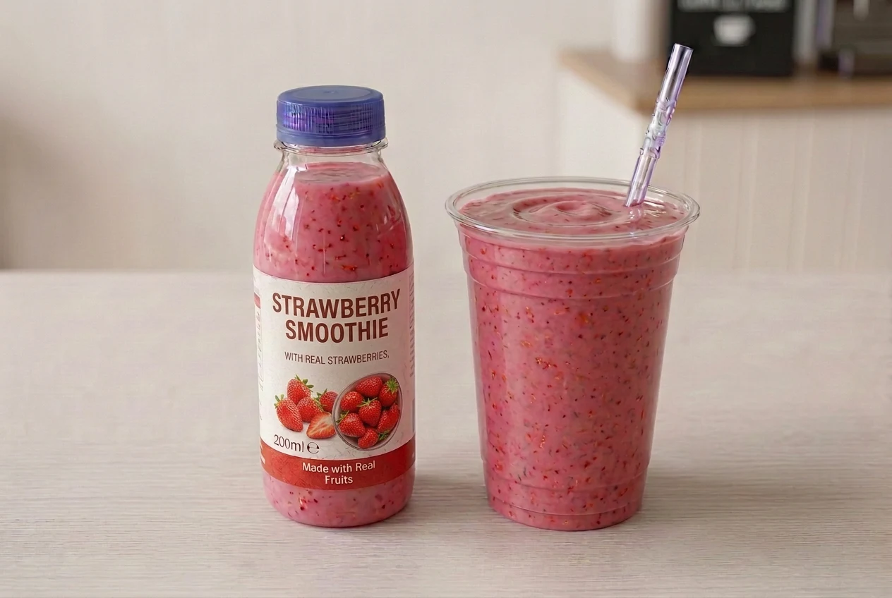 Strawberry Smoothie at Fresh and Fusion