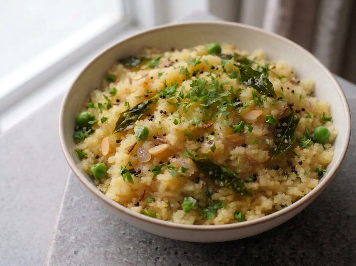 Rava Upma at Fresh and Fusion