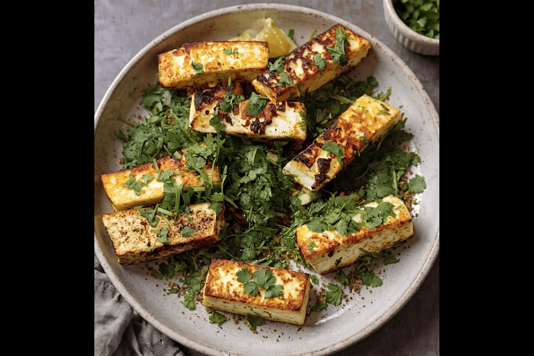 Cilantro Grill Paneer at Fresh and Fusion